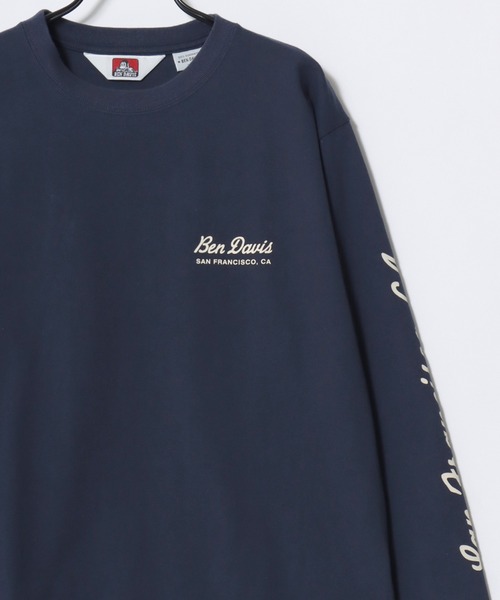 BEN DAVIS(ベンデイビス)の「BEN DAVIS/ベンデイビス GRAPHIC LS TEE/ストリート バックプリント ロゴ ワンポイント 長袖Tシャツ/ロンT/レディース メンズ(Tシャツ/カットソー・メンズ・ブラック/ホワイト/ネイビー・XL/L/M)」の8枚目の写真