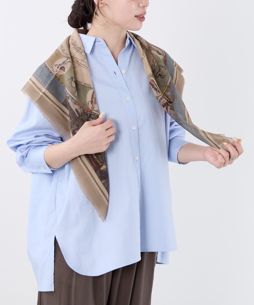 AULENTTI(オウレンティ)の「【AULENTTI】スカーフ-ARMILLARY SPHERE Scarf(バンダナ/スカーフ・レディース・ベージュ・FREE)」の4枚目の写真