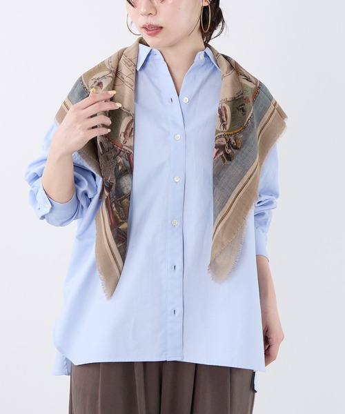 AULENTTI(オウレンティ)の「【AULENTTI】スカーフ-ARMILLARY SPHERE Scarf(バンダナ/スカーフ・レディース・ベージュ・FREE)」の6枚目の写真