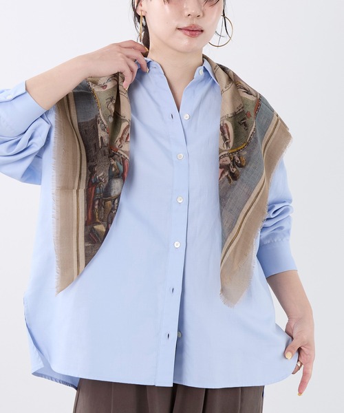 AULENTTI(オウレンティ)の「【AULENTTI】スカーフ-ARMILLARY SPHERE Scarf(バンダナ/スカーフ・レディース・ベージュ・FREE)」の7枚目の写真