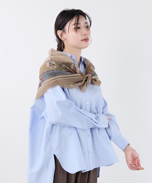 AULENTTI(オウレンティ)の「【AULENTTI】スカーフ-ARMILLARY SPHERE Scarf(バンダナ/スカーフ・レディース・ベージュ・FREE)」の8枚目の写真