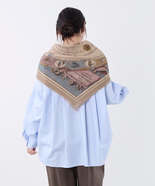 AULENTTI(オウレンティ)の「【AULENTTI】スカーフ-ARMILLARY SPHERE Scarf(バンダナ/スカーフ・レディース・ベージュ・FREE)」の12枚目の写真
