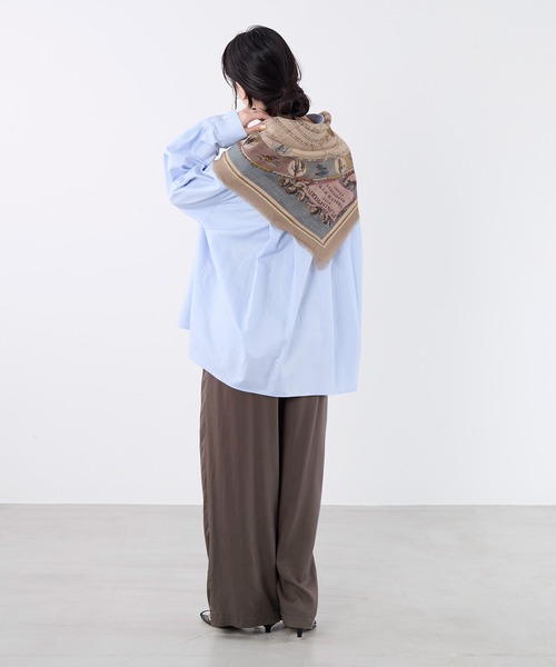 AULENTTI(オウレンティ)の「【AULENTTI】スカーフ-ARMILLARY SPHERE Scarf(バンダナ/スカーフ・レディース・ベージュ・FREE)」の17枚目の写真