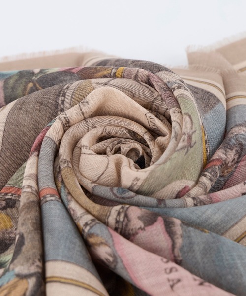 AULENTTI(オウレンティ)の「【AULENTTI】スカーフ-ARMILLARY SPHERE Scarf(バンダナ/スカーフ・レディース・ベージュ・FREE)」の21枚目の写真