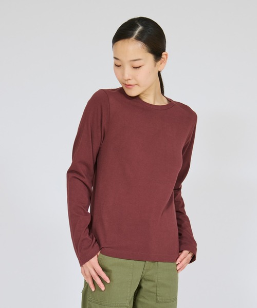 HANES(ヘインズ)の「【Hanes/ヘインズ】レディース Japan Fit for HER【2枚組】クルーネックロングスリーブTシャツ(Tシャツ/カットソー・レディース・ブラウン系その他/その他1・LARGE/MEDIUM)」の3枚目の写真