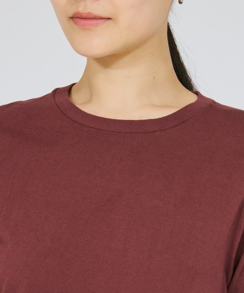 HANES(ヘインズ)の「【Hanes/ヘインズ】レディース Japan Fit for HER【2枚組】クルーネックロングスリーブTシャツ(Tシャツ/カットソー・レディース・ブラウン系その他/その他1・LARGE/MEDIUM)」の4枚目の写真