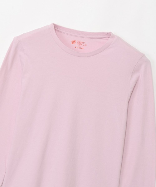 HANES(ヘインズ)の「【Hanes/ヘインズ】レディース Japan Fit for HER【2枚組】クルーネックロングスリーブTシャツ(Tシャツ/カットソー・レディース・ブラウン系その他/その他1・LARGE/MEDIUM)」の21枚目の写真