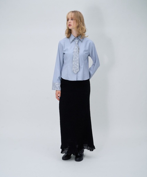 HARE(ハレ)の「パーツツキコンパクトネクタイシャツLS(HARE)(シャツ/ブラウス・レディース・ブラック系その他/ブルー/ブラック/ブラウン/ホワイト・FREE)」の19枚目の写真
