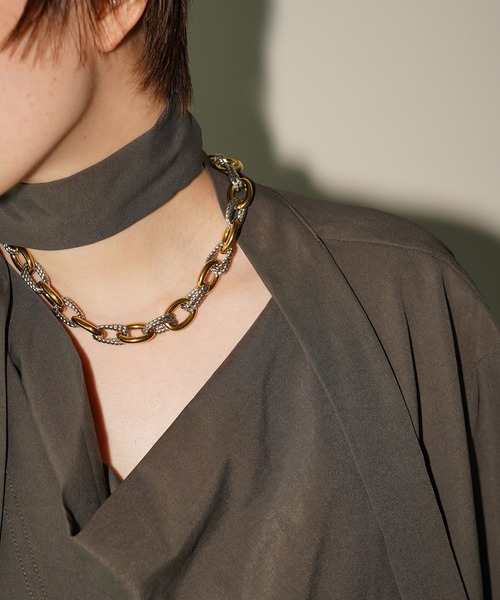 chuclla(チュクラ)の「ロングタイ ドレープブラウス chw26a109(シャツ/ブラウス・レディース・チャコール/ブラック・FREE)」の20枚目の写真