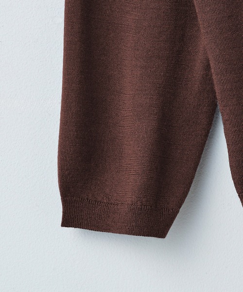 elegancese(エレガンセーゼ)の「【elegancese】Wool cashmere box-cardigan(カーディガン/ボレロ・レディース・ブラック/グレー/ダークブラウン/ホワイト・FREE)」の6枚目の写真