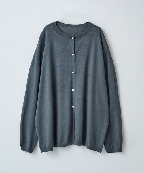 elegancese(エレガンセーゼ)の「【elegancese】Wool cashmere box-cardigan(カーディガン/ボレロ・レディース・ブラック/グレー/ダークブラウン/ホワイト・FREE)」の17枚目の写真