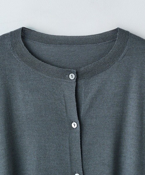 elegancese(エレガンセーゼ)の「【elegancese】Wool cashmere box-cardigan(カーディガン/ボレロ・レディース・ブラック/グレー/ダークブラウン/ホワイト・FREE)」の16枚目の写真