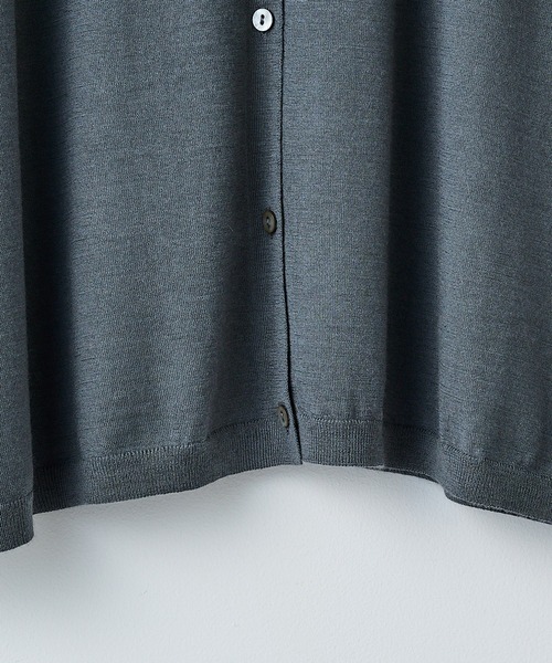 elegancese(エレガンセーゼ)の「【elegancese】Wool cashmere box-cardigan(カーディガン/ボレロ・レディース・ブラック/グレー/ダークブラウン/ホワイト・FREE)」の13枚目の写真