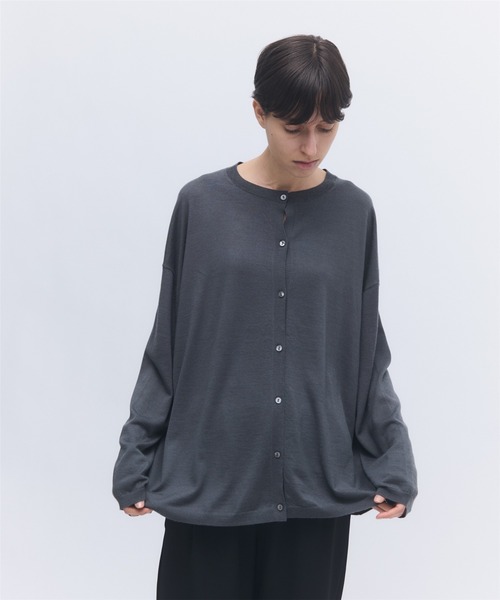 elegancese(エレガンセーゼ)の「【elegancese】Wool cashmere box-cardigan(カーディガン/ボレロ・レディース・ブラック/グレー/ダークブラウン/ホワイト・FREE)」の20枚目の写真