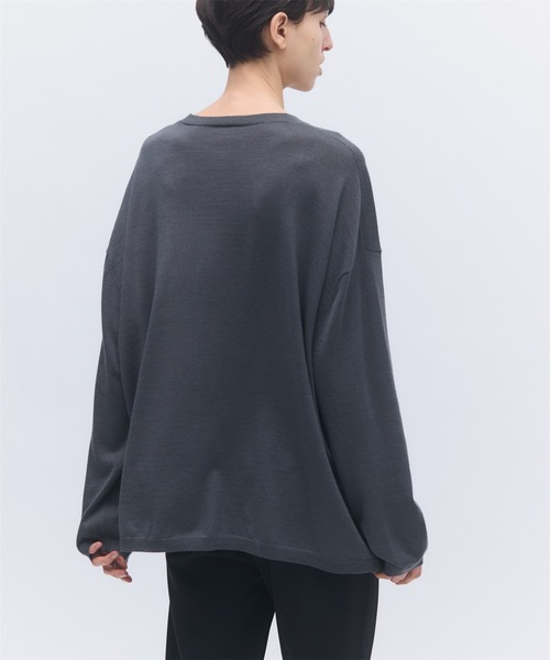 elegancese(エレガンセーゼ)の「【elegancese】Wool cashmere box-cardigan(カーディガン/ボレロ・レディース・ブラック/グレー/ダークブラウン/ホワイト・FREE)」の19枚目の写真