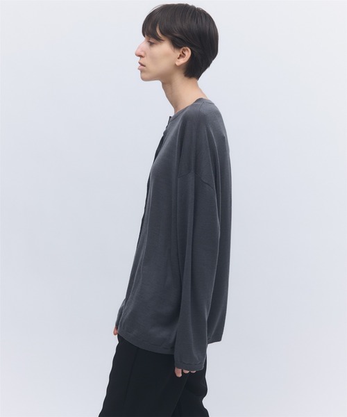 elegancese(エレガンセーゼ)の「【elegancese】Wool cashmere box-cardigan(カーディガン/ボレロ・レディース・ブラック/グレー/ダークブラウン/ホワイト・FREE)」の18枚目の写真