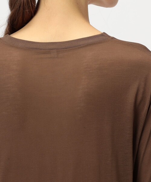 BASERANGE(ベースレンジ)の「BASERANGE バンブー ロングスリーブプルオーバー(Tシャツ/カットソー・レディース・ホワイト/ブラック/ベージュ/ブラウン・S)」の10枚目の写真