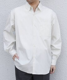 SHIPS any: JAPAN MADE ブラッシュド エアリー レギュラーカラー シャツ◆