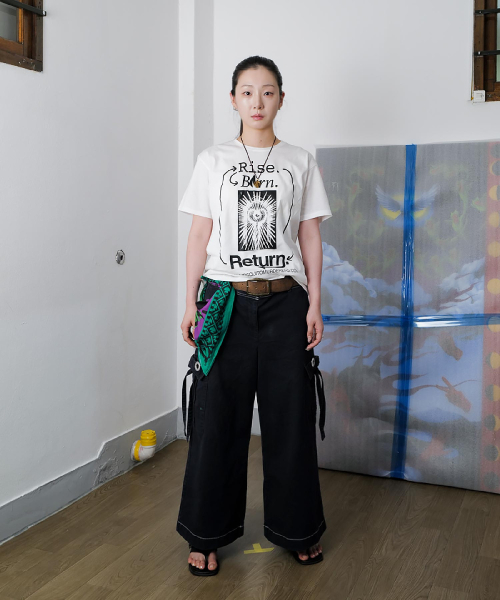 MOSQUITO MURDERERS(モスキートマーダラーズ)の「Rise. Born. Return T-SHIRT -White(Tシャツ/カットソー・レディース・その他・1/2/3)」の4枚目の写真