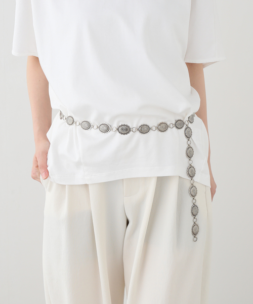 FRAMeWORK（フレームワーク）の「SUNWEST SILVER CONCHO BELT SMALL（ベルト・レディース・シルバー・FREE）」の5枚目の写真