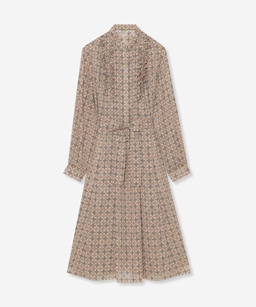 MACKINTOSH LONDON(マッキントッシュ ロンドン)の「【ANDREW/アンドリュー】バイカラーアンドリュープリントワンピース(ワンピース・レディース・ブルー系その他4/ベージュ系その他5・38/40)」の5枚目の写真