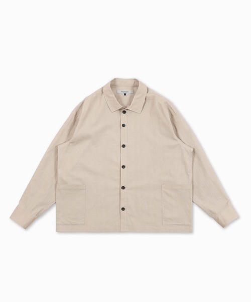 BASISBROEK(バシスブルック)の「ORGEN -LINEN-(シャツ/ブラウス・メンズ・サンドベージュ・3)」の1枚目の写真