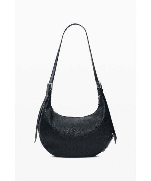Desigual（デシグアル）の「Studded leather hobo bag / スタッズレザーホーボーショルダーバッグ（ショルダーバッグ・レディース・ブラック・FREE）」の7枚目の写真