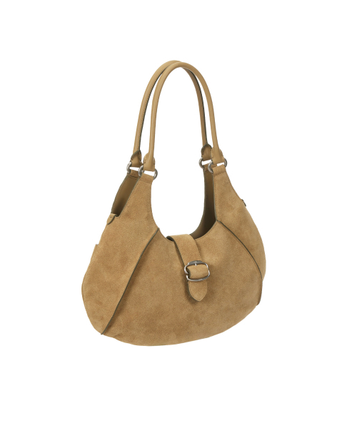 VUNQUE（ブンク）の「Halfmoon Vintage Hobo Bag（ハーフムーン ヴィンテージ hoboバッグ）ヴィンテージオリーブ（ショルダーバッグ・レディース・イエロー・FREE）」の4枚目の写真