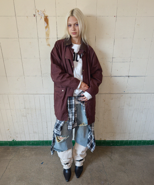 MOODBETTER(ムード ベター)の「DAMAGE WASHED DENIM PANTS LIGHT BLUE(デニムパンツ・レディース・その他・MEDIUM/SMALL)」の4枚目の写真