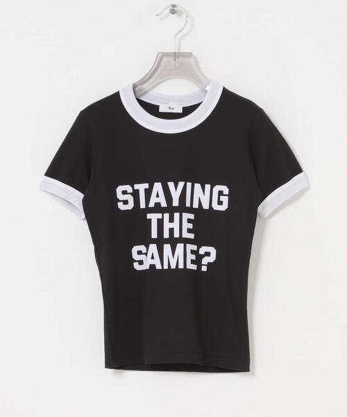 URBAN RESEARCH(アーバンリサーチ)の「Teya Flock Letter Ringer T-shirts(Tシャツ/カットソー・レディース・ブラック/レッド・LARGE/SMALL)」の10枚目の写真