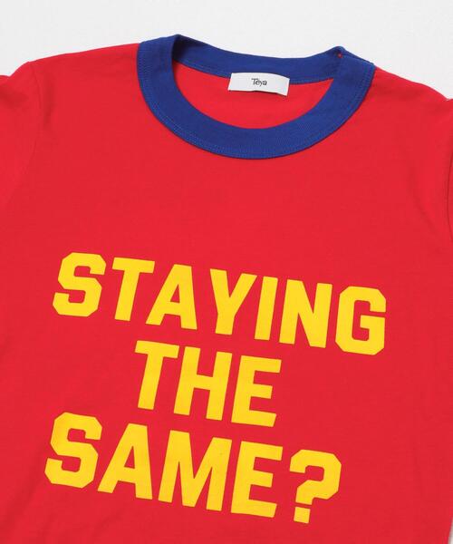 URBAN RESEARCH(アーバンリサーチ)の「Teya Flock Letter Ringer T-shirts(Tシャツ/カットソー・レディース・ブラック/レッド・LARGE/SMALL)」の7枚目の写真