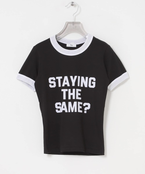 URBAN RESEARCH(アーバンリサーチ)の「Teya Flock Letter Ringer T-shirts(Tシャツ/カットソー・レディース・ブラック/レッド・LARGE/SMALL)」の11枚目の写真