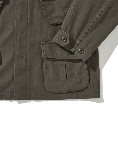 HISHANDER(ヒズハンダー)の「JUNGLE FATIGUE JACKET MUD OLIVE(ミリタリージャケット・レディース・その他・1/2/3)」の4枚目の写真