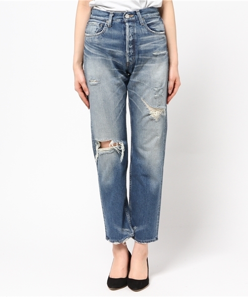 MOUSSY(マウジー)の「MV Monett wide Straight(デニムパンツ・レディース・ブルー・23inch/24inch/25inch/27inch/26inch)」の2枚目の写真