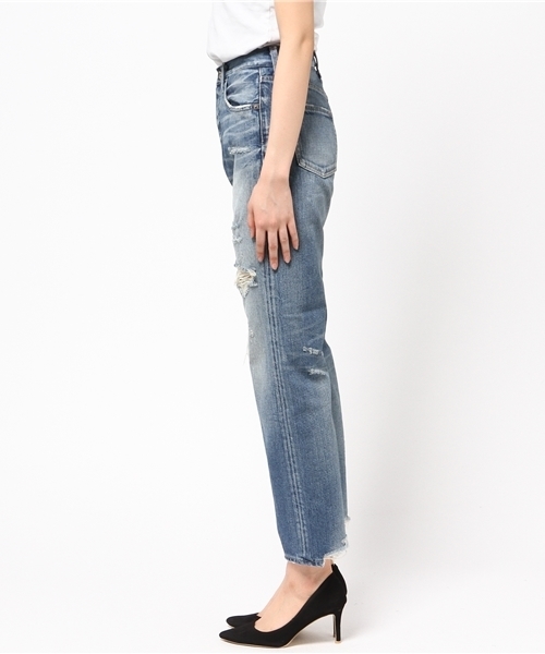 MOUSSY(マウジー)の「MV Monett wide Straight(デニムパンツ・レディース・ブルー・23inch/24inch/25inch/27inch/26inch)」の7枚目の写真
