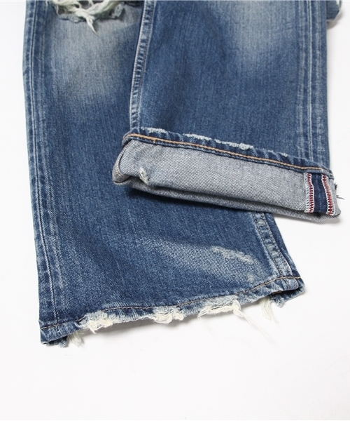 MOUSSY(マウジー)の「MV Monett wide Straight(デニムパンツ・レディース・ブルー・23inch/24inch/25inch/27inch/26inch)」の4枚目の写真