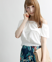 WEGO | WEGO/フリルオフショルダーカットソー(Tシャツ/カットソー)