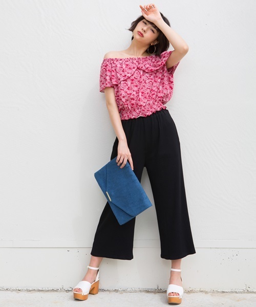 WEGO（ウィゴー）の「WEGO/フリルオフショルダーカットソー（Tシャツ/カットソー・レディース・ホワイト/その他2/その他3/その他1・FREE）」の5枚目の写真