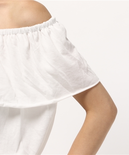 WEGO（ウィゴー）の「WEGO/フリルオフショルダーカットソー（Tシャツ/カットソー・レディース・ホワイト/その他2/その他3/その他1・FREE）」の11枚目の写真