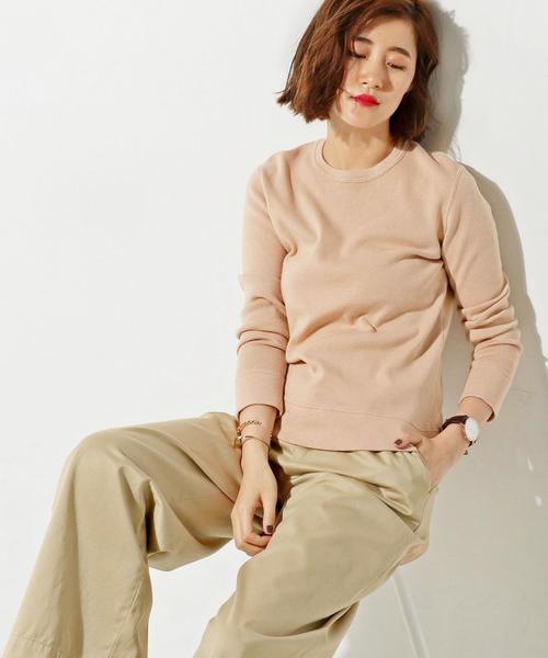 UNITED ARROWS(ユナイテッドアローズ)の「○UWBT CO/CA クルーネック ニット◆(ニット/セーター・レディース・オフホワイト/ダークブラウン/ライトピンク/ネイビー・FREE)」の4枚目の写真
