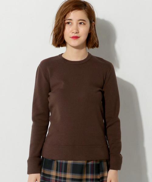 UNITED ARROWS(ユナイテッドアローズ)の「○UWBT CO/CA クルーネック ニット◆(ニット/セーター・レディース・オフホワイト/ダークブラウン/ライトピンク/ネイビー・FREE)」の14枚目の写真