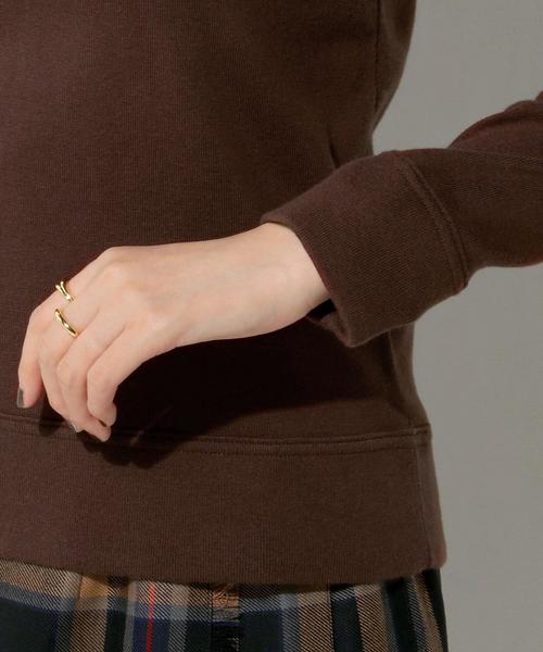 UNITED ARROWS(ユナイテッドアローズ)の「○UWBT CO/CA クルーネック ニット◆(ニット/セーター・レディース・オフホワイト/ダークブラウン/ライトピンク/ネイビー・FREE)」の8枚目の写真