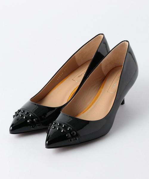 ODETTE E ODILE（オデットエオディール）の「OID カラードスタッズ パンプス50（パンプス・レディース・ベージュ/ブラック/グレー・23.5cm/22cm/23cm/24cm/22.5cm/24.5cm）」の2枚目の写真