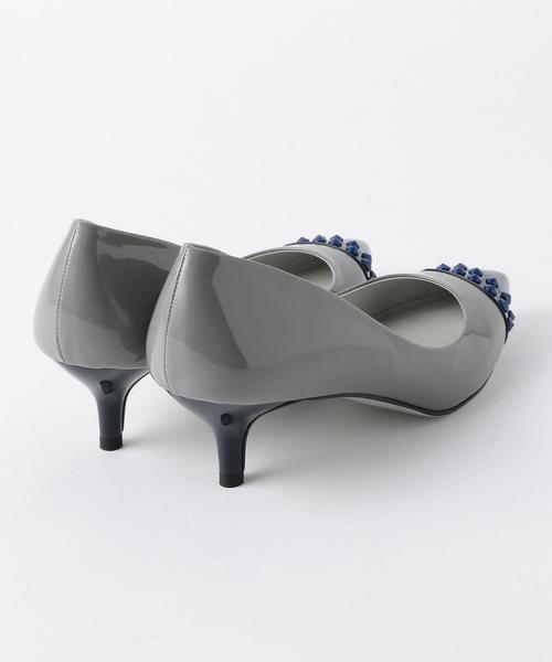 ODETTE E ODILE（オデットエオディール）の「OID カラードスタッズ パンプス50（パンプス・レディース・ベージュ/ブラック/グレー・23.5cm/22cm/23cm/24cm/22.5cm/24.5cm）」の9枚目の写真