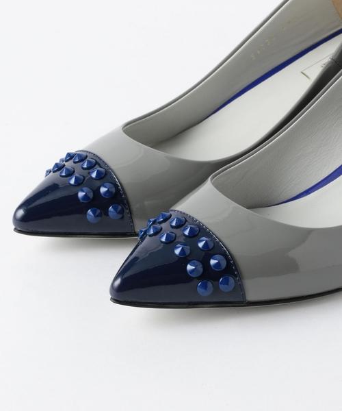 ODETTE E ODILE（オデットエオディール）の「OID カラードスタッズ パンプス50（パンプス・レディース・ベージュ/ブラック/グレー・23.5cm/22cm/23cm/24cm/22.5cm/24.5cm）」の10枚目の写真