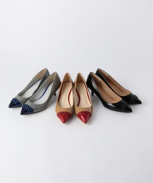 ODETTE E ODILE（オデットエオディール）の「OID カラードスタッズ パンプス50（パンプス・レディース・ベージュ/ブラック/グレー・23.5cm/22cm/23cm/24cm/22.5cm/24.5cm）」の12枚目の写真