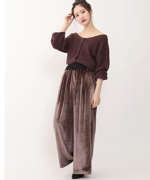 セール】2WAYオフショルカーディガン（カーディガン/ボレロ）｜one