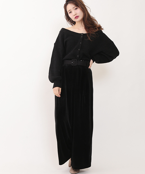 one after another NICE CLAUP(ワンアフターアナザーナイスクラップ)の「2WAYオフショルカーディガン(カーディガン/ボレロ・レディース・ブラウン/ピンク/アイボリー/ブラック・FREE)」の13枚目の写真