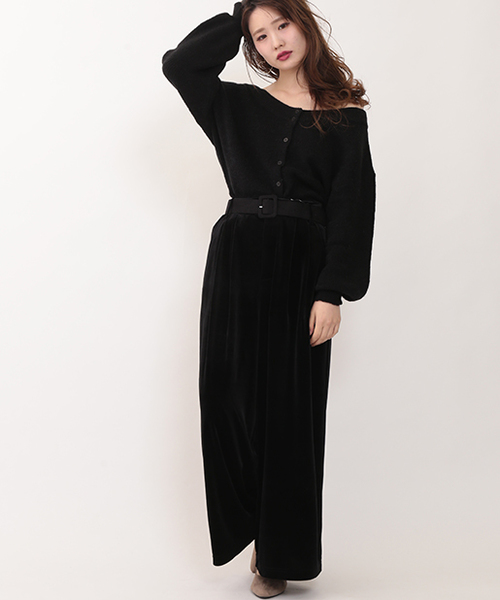 one after another NICE CLAUP(ワンアフターアナザーナイスクラップ)の「2WAYオフショルカーディガン(カーディガン/ボレロ・レディース・ブラウン/ピンク/アイボリー/ブラック・FREE)」の5枚目の写真