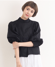 MERLOT | レース使いスタンドカラーブラウス4733(シャツ/ブラウス)